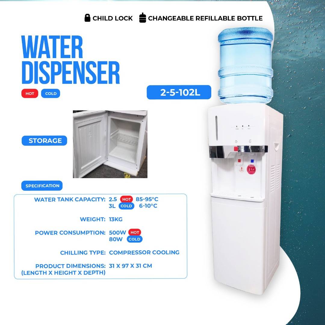 MIIZU Hot & Cold Water Dispenser Floor Standing (Dispenser Only) X828